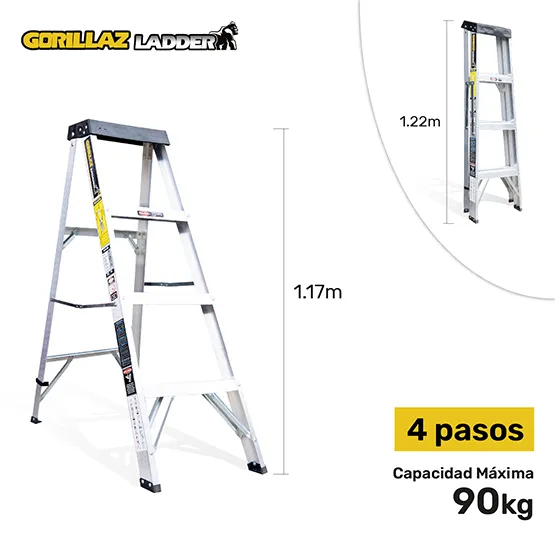 Aluminio Escalera Tijera Simple 1